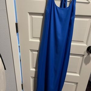 BCBG Blue silky dress